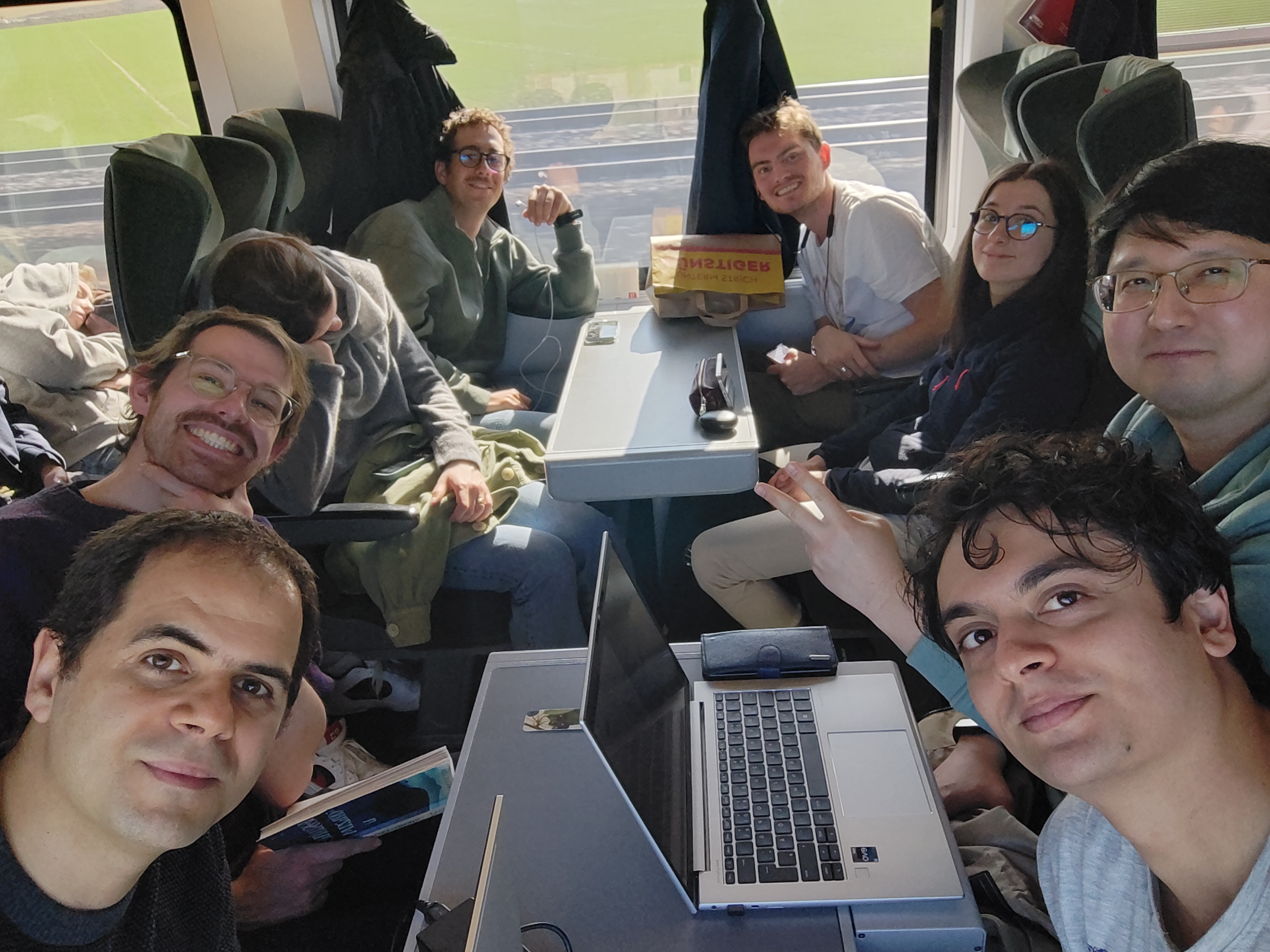 All excited to hack graph-tool with C++! (The sleeping person was not part of the group, and is presumably a networkx user.)